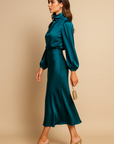 Alexis | Abito midi da donna con collo alto