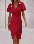 Abito da portafoglio da donna Harper - elegante abito a croce con v e tazza regolabile per tutte le occasioni