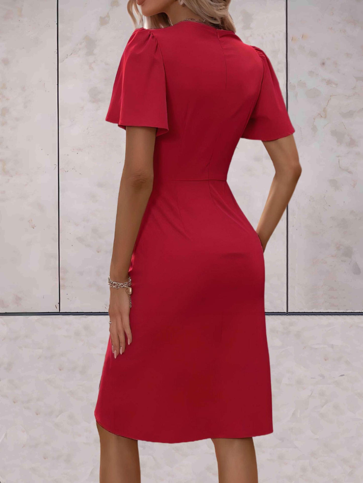 Abito da portafoglio da donna Harper - elegante abito a croce con v e tazza regolabile per tutte le occasioni