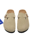 Birkenstock Boston Oat ciabatte unisex in beige avena - dettaglio suola