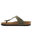 Birkenstock Gizeh Military Green infradito unisex in verde militare - vista frontale