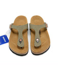 Birkenstock Gizeh Military Green infradito unisex in verde militare - dettaglio suola