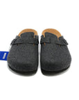 Birkenstock Boston Dark Grey ciabatte unisex in grigio scuro - dettaglio suola