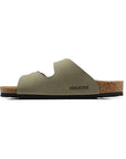 Birkenstock Arizona Military Green sandali unisex in verde militare - vista frontale