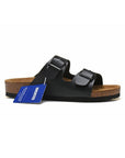 Birkenstock Arizona Black sandali unisex in nero - vista laterale