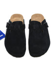 Birkenstock Boston Black ciabatte unisex in nero - dettaglio suola