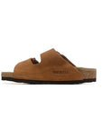 Birkenstock Arizona Light Brown sandali unisex in marrone chiaro - vista frontale