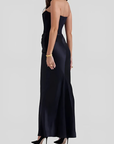 Brooklyn | Abito lungo elegante drappeggiato da donna per invitate a matrimoni