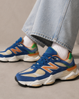 New Balance 9060 Blu Beige Uomo Donna Sneakers - 5