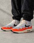 Nike Air Max 1 Patta Waves Hyper Crimson Pure Platinum Arancione Unisex - 4