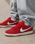 Nike Dunk Low SB Ishod Wair University Red Rosso Nero Uomo Donna - 5