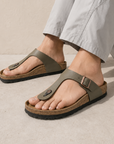 Birkenstock Gizeh Military Green infradito unisex in verde militare - vista posteriore