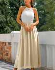 Claire | Abito lungo da donna con scollo all'americana per invitate a matrimoni