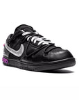 Nike Dunk Low Nere x Off-White con Dettagli Argento e Viola