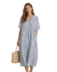 Sierra Vestito Donna Cotone – Taglio Fluido Elegante & Tessuto Leggero Traspirante