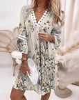 Ella | Vestito Mini Boho Floreale da Donna con Scollo a V
