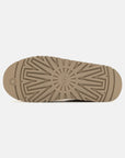 UGG Tazz Sand ciabatte platform donna in pelle scamosciata e montone beige sand, vista posteriore