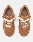 UGG Lowmel Lo Chestnut sneakers donna in pelle scamosciata marrone chestnut, vista posteriore