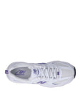 New Balance 530 sneakers ragazzi in bianco viola - vista dettaglio