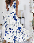 Ivy | Abito lungo senza maniche con scollo a V da donna