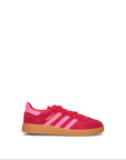 Adidas Spezial Rosso Rubino Rosa sneakers basse bambini in rosso e rosa - vista laterale