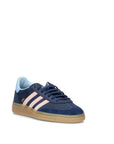 Adidas Spezial Blu Navy Rosa Gum sneakers basse uomo e donna in blu navy e rosa - vista frontale