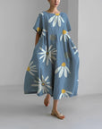 Jacklyn | Abito midi floreale comodo da donna
