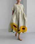 Jacklyn | Abito midi floreale comodo da donna