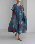 Jacklyn | Abito midi floreale comodo da donna