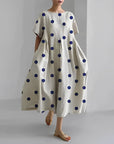 Jacklyn | Abito midi floreale comodo da donna