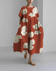 Jacklyn | Abito midi floreale comodo da donna