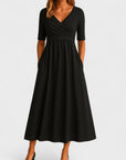 Jessica | Elegante vestito midi da donna con scollo a V