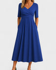 Jessica | Elegante vestito midi da donna con scollo a V