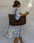 Julia | Abito lungo a maniche lunghe da donna con motivo boho