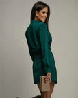 Karen | Abito Mini Donna a Maniche Lunghe con Scollo a V
