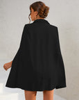 Laura | Mini abito blazer a mantella da donna con bottoni dorati