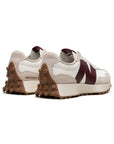 New Balance 327 Scarpe Uomo Bianco Bordeaux Retro Eleganti
