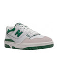 New Balance 550 Scarpe Uomo Bianche e Verdi in Pelle Retro Sportive