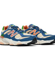 New Balance 9060 Blu Beige Uomo Donna Sneakers - 2