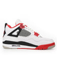 Nike Air Jordan 4 Retro Fire Red Bianco Rosso Nero Uomo