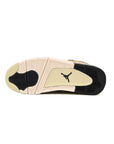 Nike Air Jordan 4 Retro Fossil Beige Nero Giallo Uomo