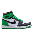 Nike Air Jordan 1 High Verde Lucky e Nero in Pelle