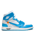 Nike Air Jordan 1 Retro High x Off-White University Blue Bianco Azzurro