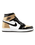 Nike Air Jordan 1 High Gold Toe Oro Nero e Bianco in Pelle