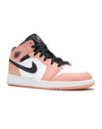 Nike Air Jordan 1 Mid Rosa Quartz Bianco Nero Retro