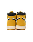 Nike Air Jordan 1 Alta Giallo Ocra Pelle Premium