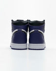 Nike Air Jordan 1 High Retro Viola Court e Bianca in Pelle