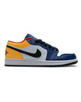 Nike Air Jordan 1 Low Blu Giallo Arancione Pelle Premium