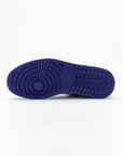 Nike Air Jordan 1 High Retro Viola Court e Bianca in Pelle