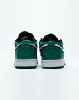 Nike Air Jordan 1 Low Verde Mystic Nero Bianco Pelle Premium